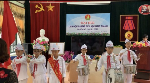 Liên đội trường Tiểu học Nam Thanh tổ chức Đại hội Liên đội nhiệm kì 2019 – 2010.