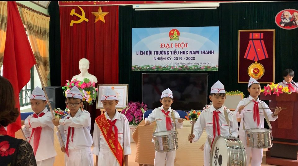 Liên đội trường Tiểu học Nam Thanh tổ chức Đại hội Liên đội nhiệm kì 2019 – 2010.