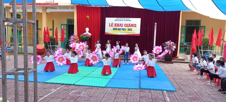 Một số hình ảnh khai giảng năm học mới 2022 - 2023 của trường TH số 1 xã Thanh Xương - huyện Điện Biên