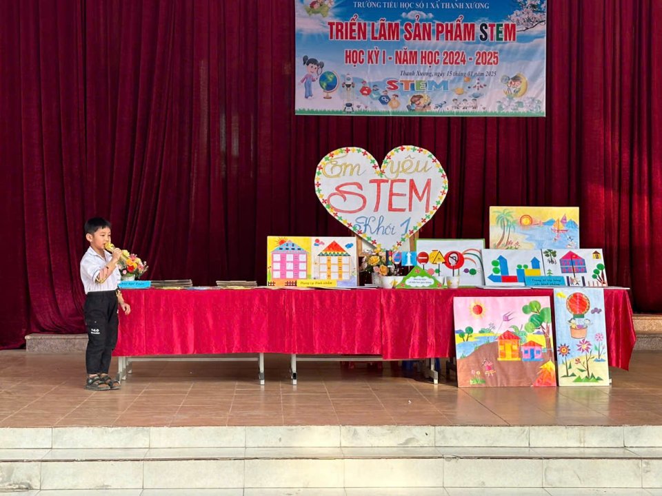 Ngày hội STEM tại Trường Tiểu học số 1, xã Thanh Xương, huyện Điện Biên, tỉnh Điện Biên