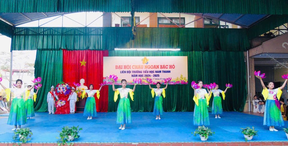 LIÊN ĐỘI TRƯỜNG TIỂU HỌC NAM THANH TỔ CHỨC ĐẠI HỘI CHÁU NGOAN BÁC HỒ NĂM HỌC: 2024 - 2025