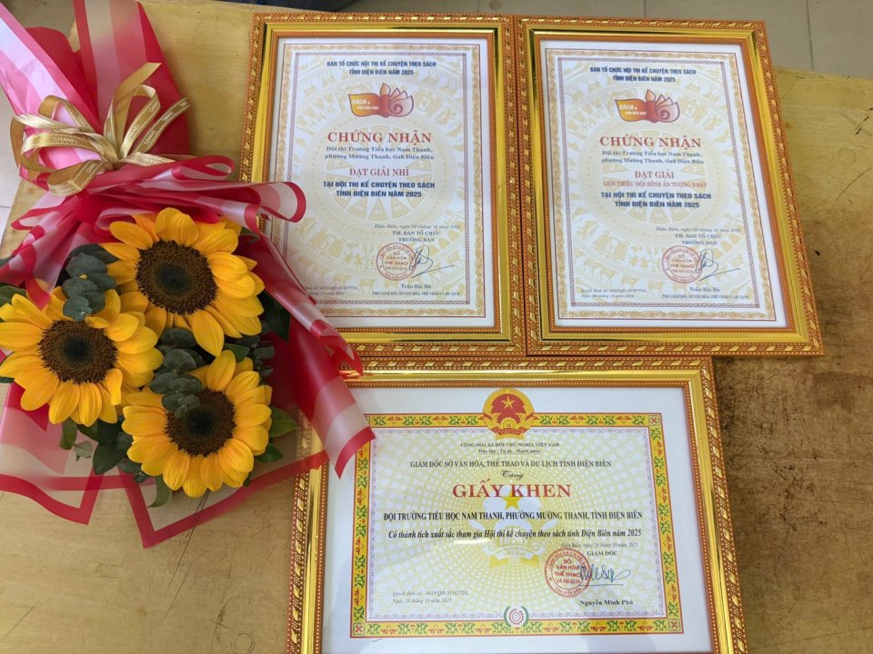 🏆TIỂU HỌC NAM THANH RỰC RỠ VINH QUANG TẠI HỘI THI KỂ CHUYỆN THEO SÁCH TỈNH ĐIỆN BIÊN 2025 🌟