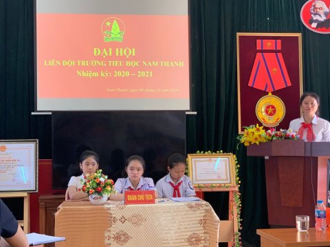 Ảnh Đại hội liên đội trường Tiểu học Nam Thanh – 4