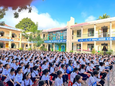 Ảnh Phòng CSGT Thành phố tuyên truyền cho học sinh luật ATGT – 11